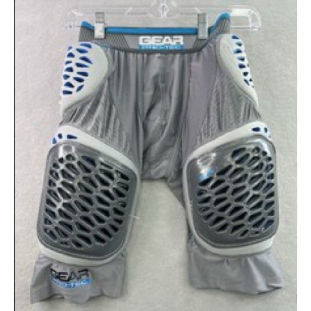 Gear Pro-Tec 5-Pad Football Girdle Pants MEN'S Sz Large Grey Blue